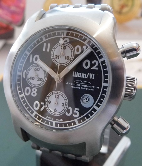 Angular Momentum Illum VI Chronograph, Black Dial, Bracelet
