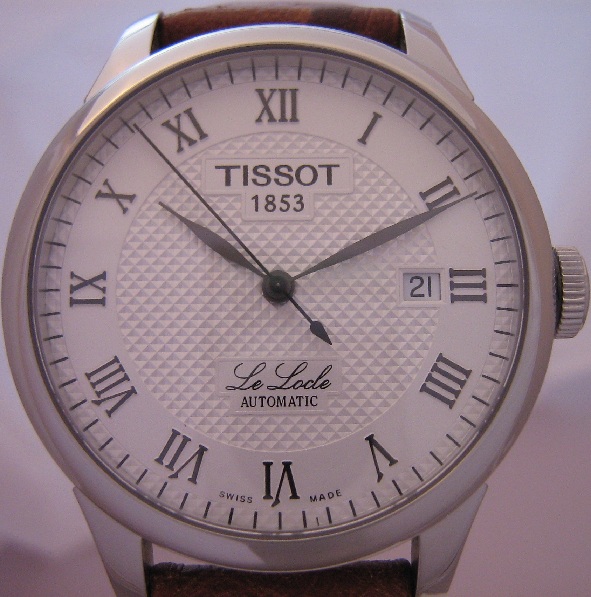 Tissot Le Locle Automatic, Silver Dial With Leather Strap