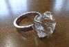 An Oversize Display Diamond Ring 