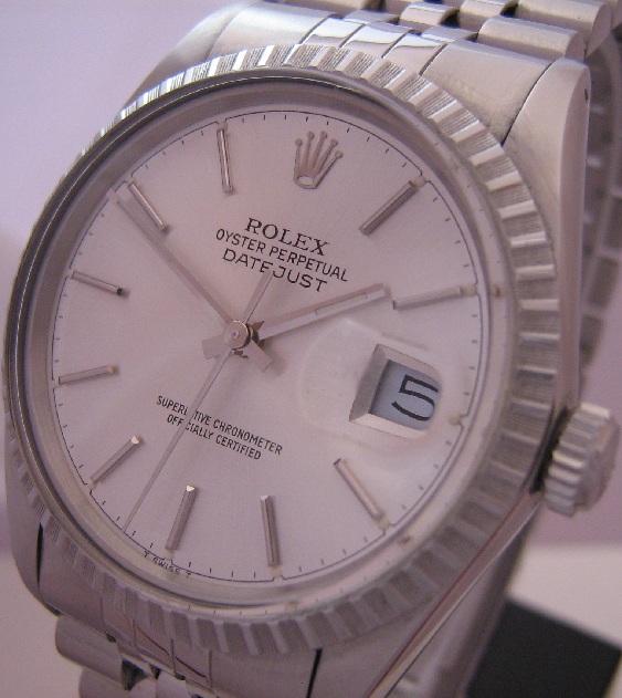 Rolex Oyster Perpetual Datejust, SIlver Dial With Jubilee Bracelet