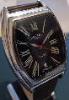 Rotary Elite Tonneau Limited Edition, Black Dial, Leather Strap