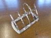 A Sterling Silver Rifle / Shotgun Toast Rack