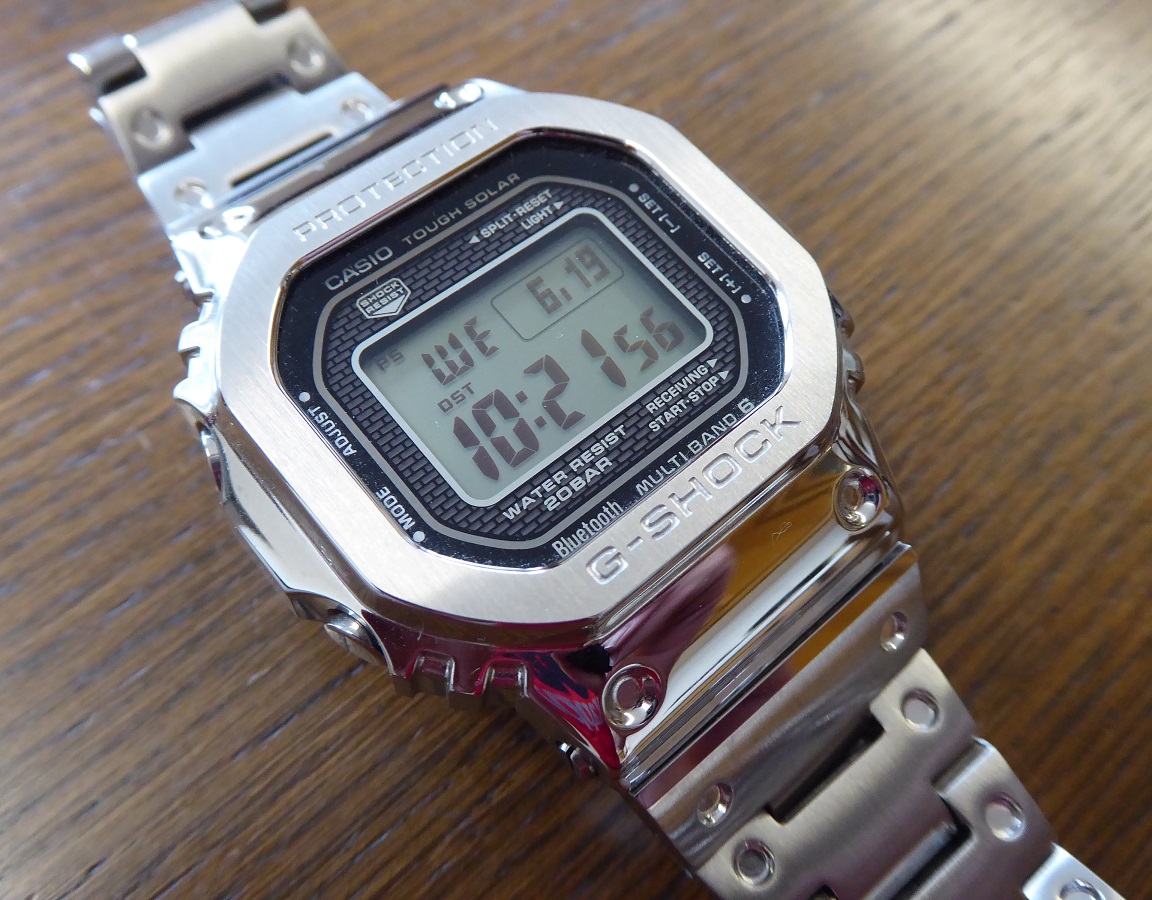 g shock silver black
