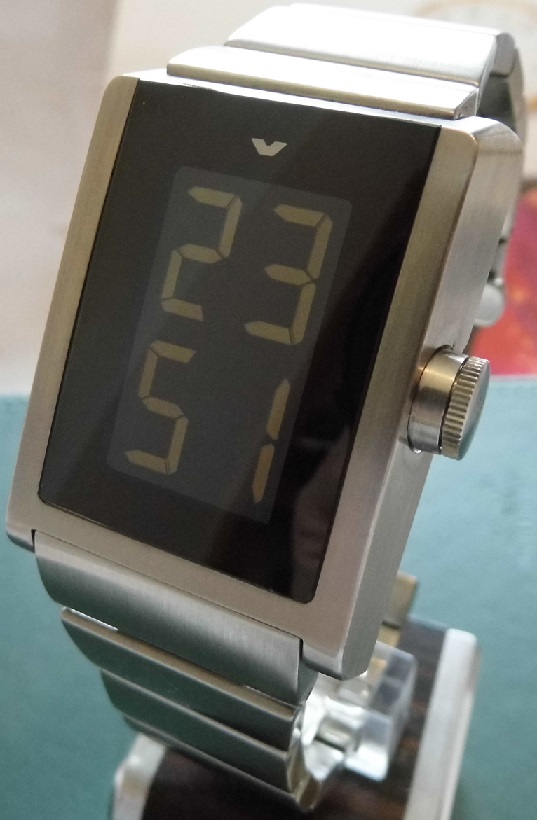 Ventura Sparc Digital, Black Dial, Stainless Steel Bracelet