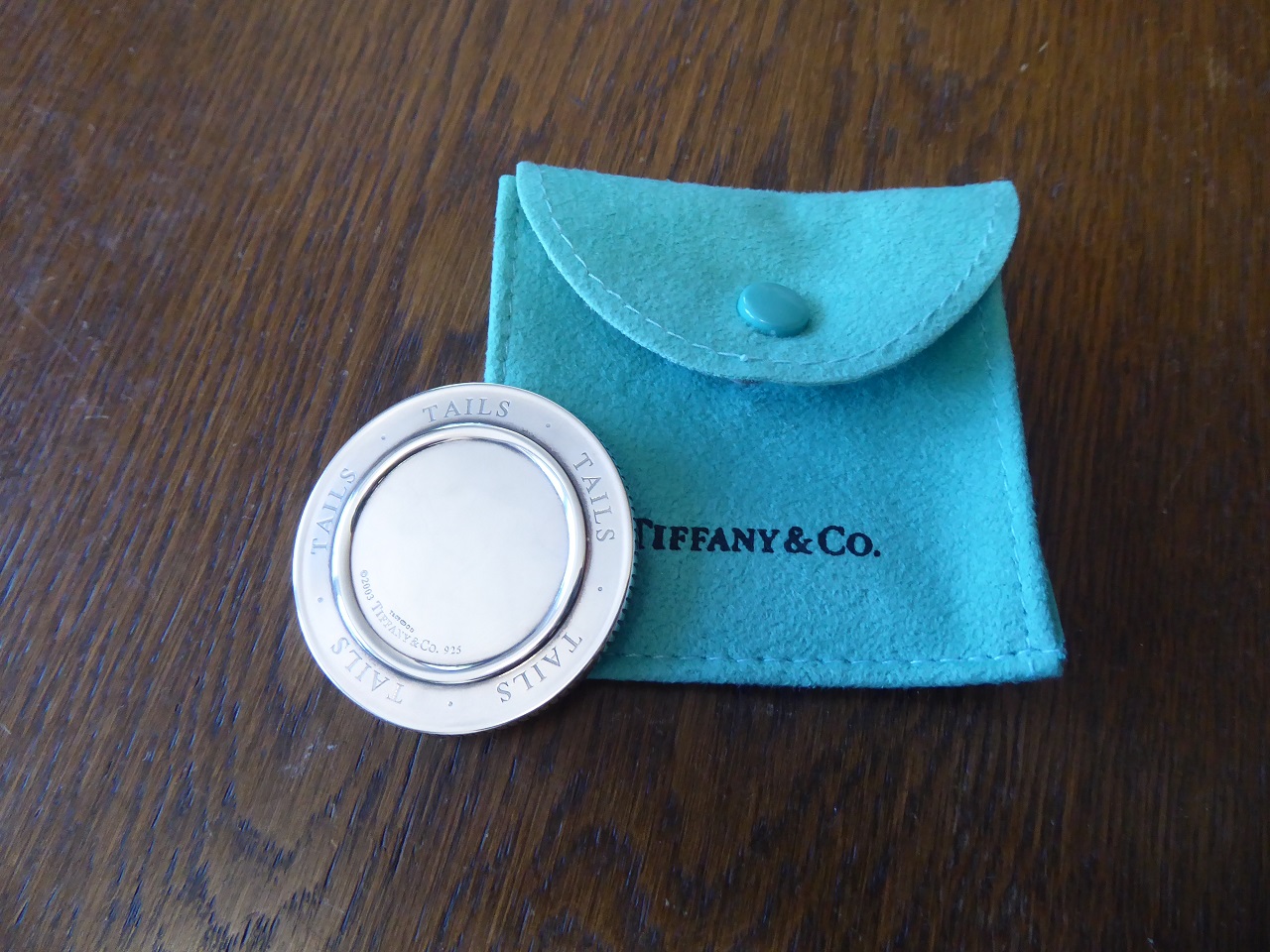 A Tiffany & Co Sterling Silver Heads Or Tails Coin