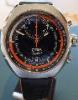 Oris Chronoris, Black Dial With Black Leather Strap