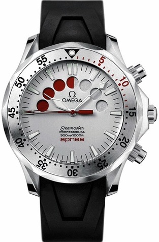 Omega Seamaster Apnea, White Dial With Rubber Strap