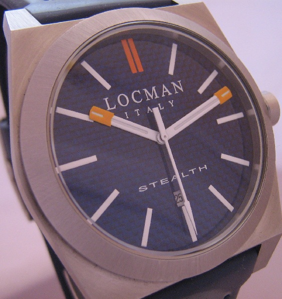 Locman Stealth Titanium, Blue Dial, Blue Rubber Strap