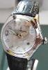 Corum Bubble Quartz, Silver Dial, Black Leather Strap