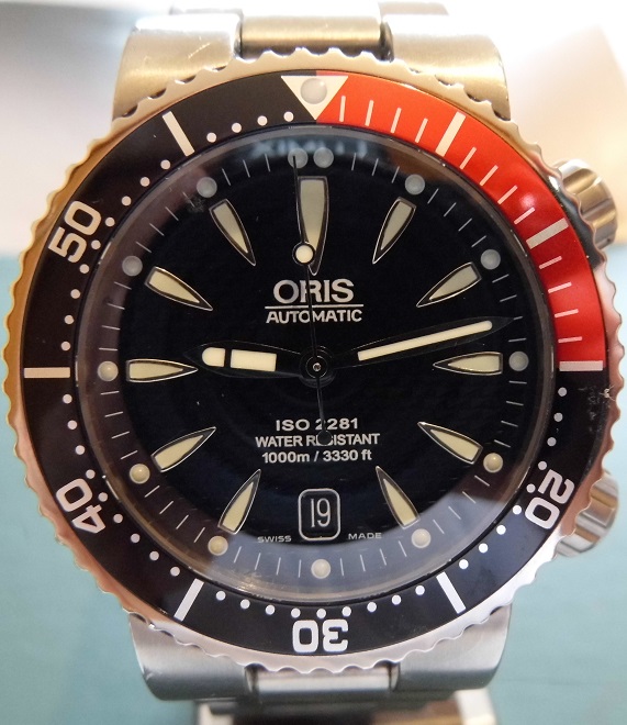Oris TT1 Divers Titanium, Black Dial, Titanium Bracelet & Strap