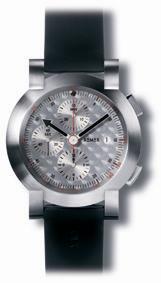 XE-5000 Silver Speed Chronograph, Silver Engine Turned Dial With Rubber Strap