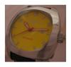 Locman 1970 Automatic Watch, Yellow Dial With Leather Strap