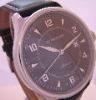 Di Bacarri Automatic Watch, Black Dial With Leather Strap