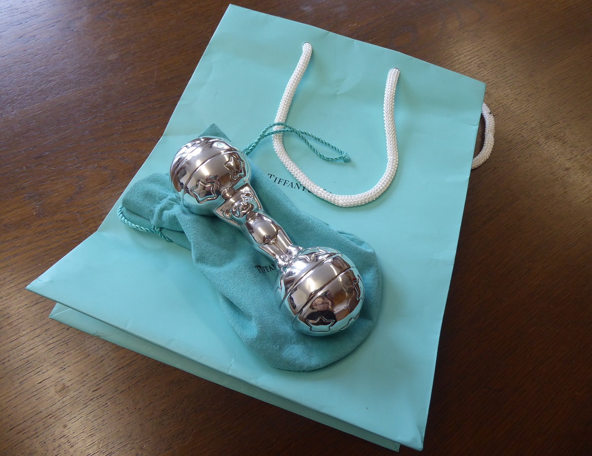 tiffany baby rattles