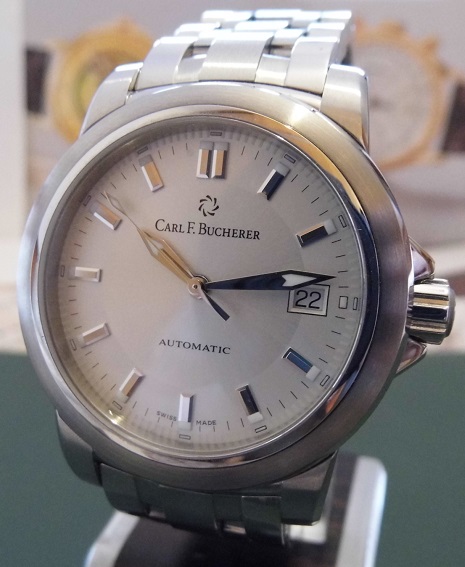 Carl F. Bucherer Patravi Autodate, Silver Dial, Bracelet