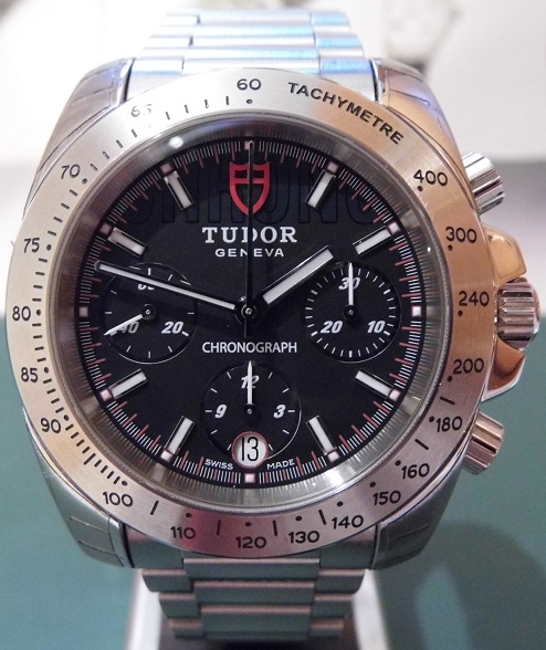 Tudor Sport Chronograph, Black Dial, Steel Bracelet