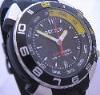 Sector Sharkmaster Divers Watch, Black Dial With Rubber Strap