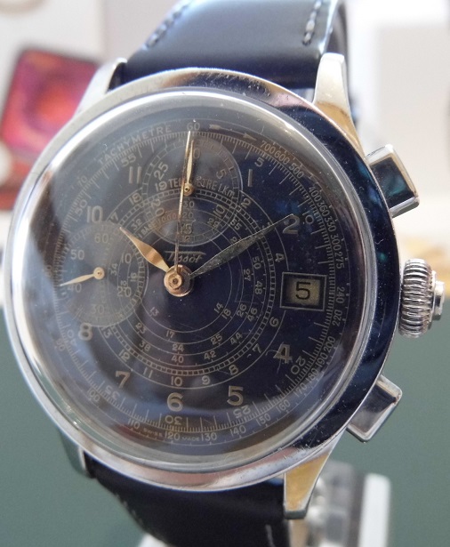 Tissot Janiero Ltd Edition Chronograph, Black Dial, Leather Strap