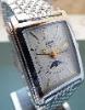 Oris Rectangular Moonphase, Silver Dial, Stainless Steel Bracelet