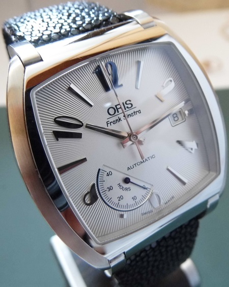 Oris Frank Sinatra Power Reserve Ltd Edition, Silver Dial With Stingray Leather Strap