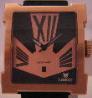 Longio Asmara Automatic, Black / Gold Dial With Rubber Strap