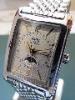 Oris Rectangular Moonphase, Silver Dial, Stainless Steel Bracelet