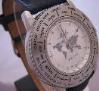 Mido Worldtimer, Silver Dial With Blue Leather Strap