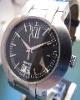 Versace Madison Big Date, Black Dial, Black Leather Strap