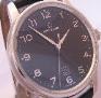 Eterna Soleure Automatic Watch, Black Dial With Leather Strap