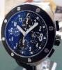 Montres De Luxe Thunderbolt Chronograph, Black Dial,  Leather Strap