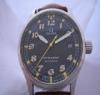 Omega Dynamic Automatic Watch, Black Dial With Brown Leather Strap