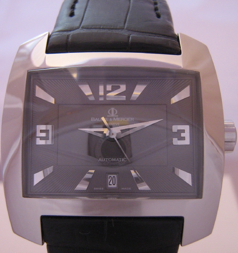 Baume & Mercier Hampton Spirit Automatic, Black Dial, Leather Strap