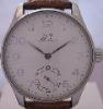 TCM Milano Solo Tempo Hand Winding, Silver Dial, Leather Strap