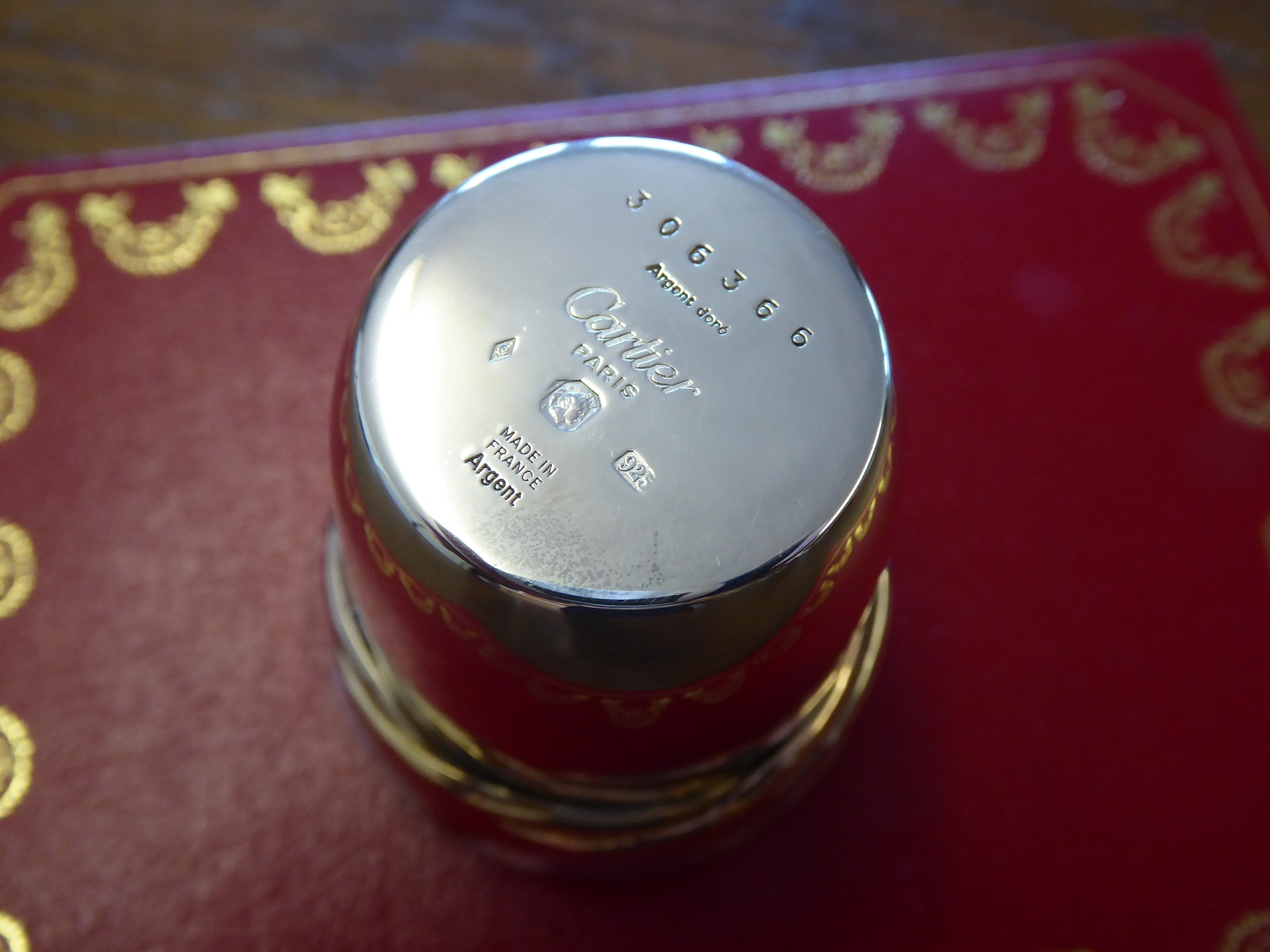 A Cartier Trinity Sterling Silver Cup