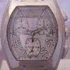Technomarine Technosquare Magnum, Silver Dial With Leather Strap