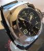 Technomarine Blackwatch Quartz Chronograph, Black Dial, Rubber Strap