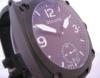 Airforce White Hand Winding Watch, Black Dial With Leather Strap