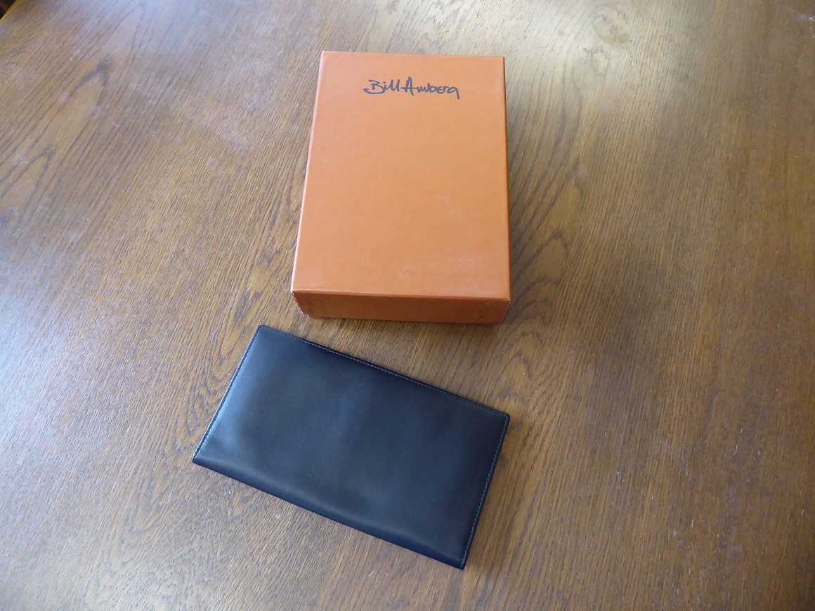Bill Amberg Leather Long Coat Wallet