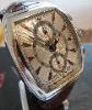 Dubey & Schaldebrand Gran Chrono, Silver Dial, Leather Strap
