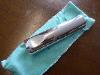 A Tiffany & Co Elsa Peretti Sterling Silver Thumbprint Bud Vase