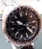 Citizen Wingman World Time, Black Dial, Bracelet