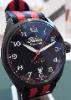Perseo Rail King Automatic, Black Dial, Black Leather & Nato Strap