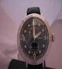 Eberhard & Co Postillon 8 Jours Handwinding Watch, Black Dial With Leather Strap