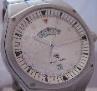 Scalfaro Cap Ferrat Second Time Zone, Silver Dial, Leather Strap