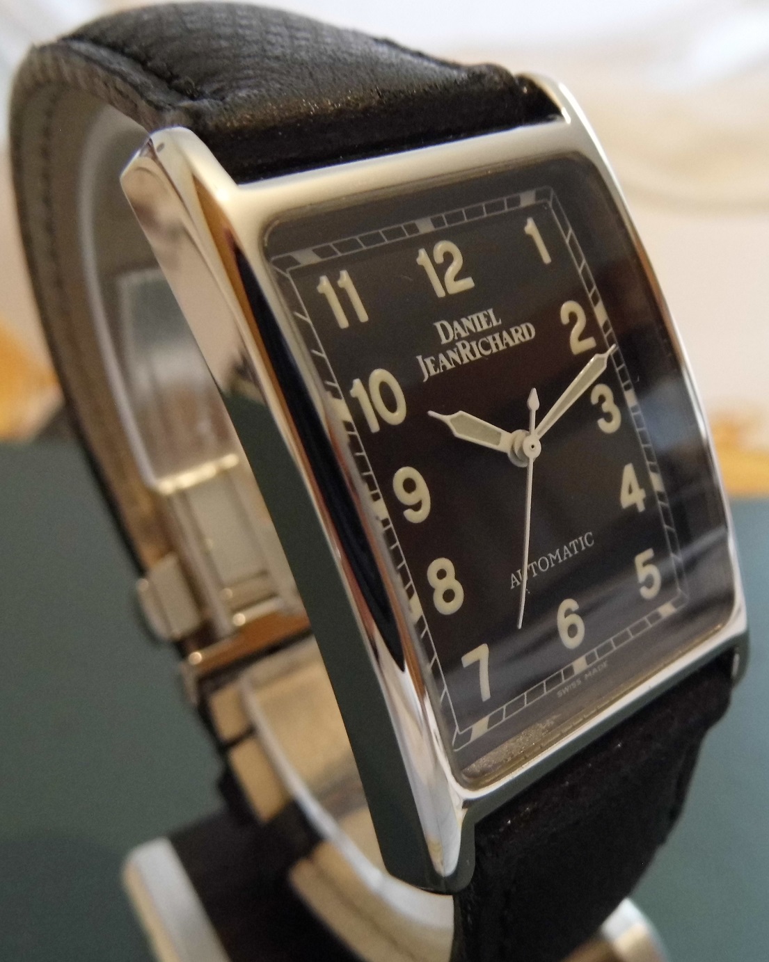 Daniel JeanRichard Lancia Limited Edition, Black Dial, Leather Strap