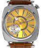 Ritmo Mvndo Centurion Watch, Gold Dial With Leather Strap