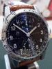 Eberhard & Co Tazio Nuvolari Gold Car, Black Dial, Leather Strap
