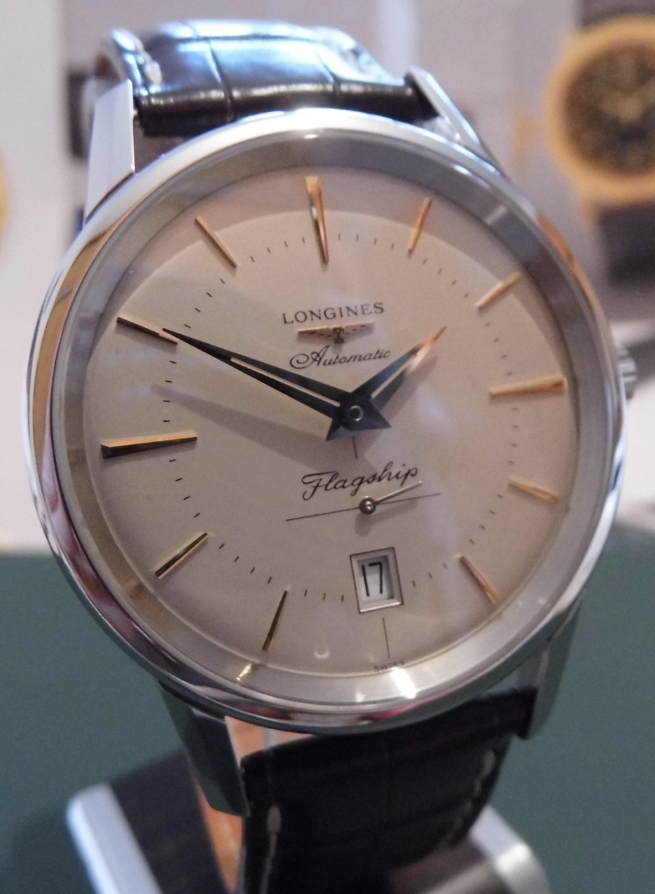 Longines Flagship Heritage, Silver Dial, Leather Strap