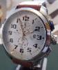 Leandri 058 Chronograph, Silver Dial, Leather Strap