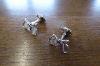 Ralph Lauren Sterling Silver Tennis Racket Cufflinks